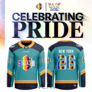 New York Sirens Pride Celebration 2026 Custom Hockey Jersey by Drovenwear.com