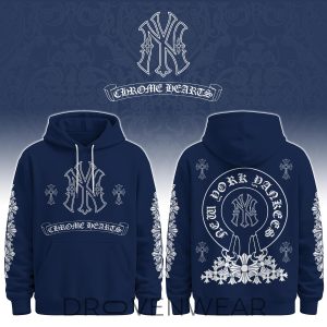 New York Yankees Chrome Hearts Inspired Premium Hoodie 2026 by Drovenwear.com