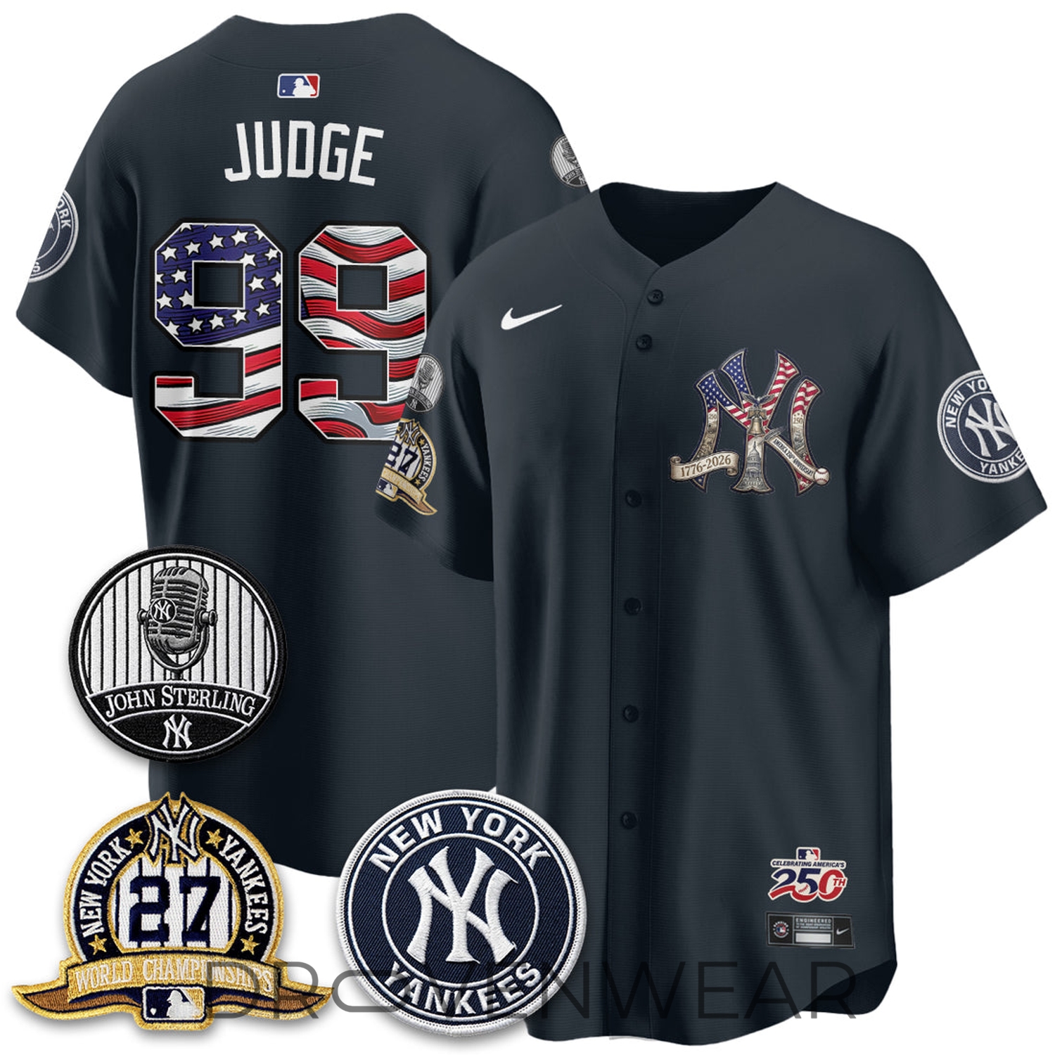 New York Yankees Independence Day USA Vapor Baseball Jersey New York Yankees Independence Day USA Vapor Baseball Jersey