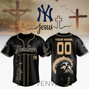 New York Yankees Jesus Faith Personalized 3D Baseball Jersey by Drovenwear.com