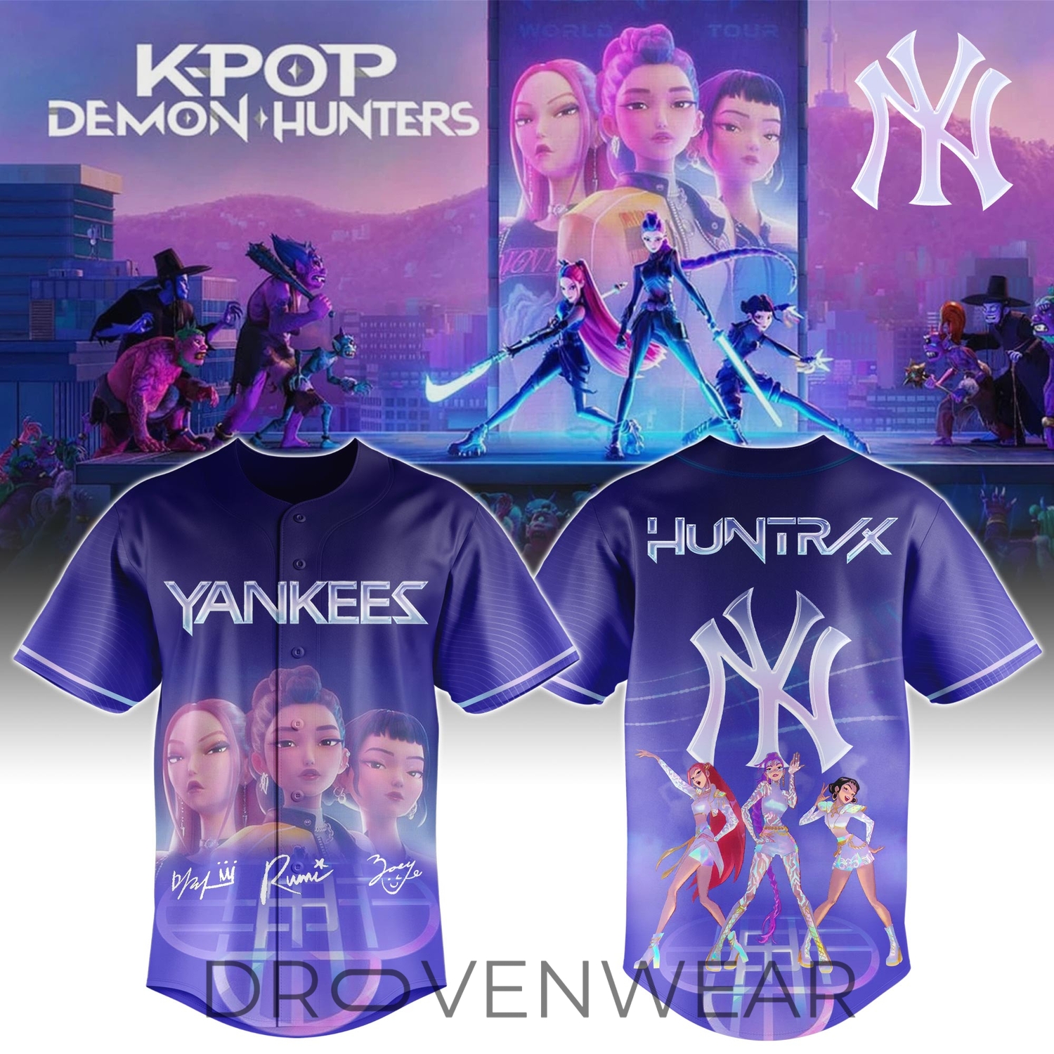 New York Yankees K-Pop Demon Hunters Jersey New York Yankees K-Pop Demon Hunters Jersey