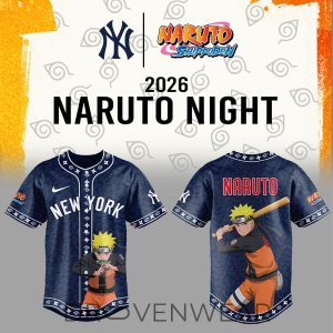 New York Yankees Naruto Theme Night Baseball Jersey 2026 by Drovenwear.com