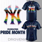 New York Yankees Pride Celebration Custom Baseball Jersey