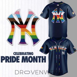 New York Yankees Pride Celebration Custom Baseball Jersey by Drovenwear.com
