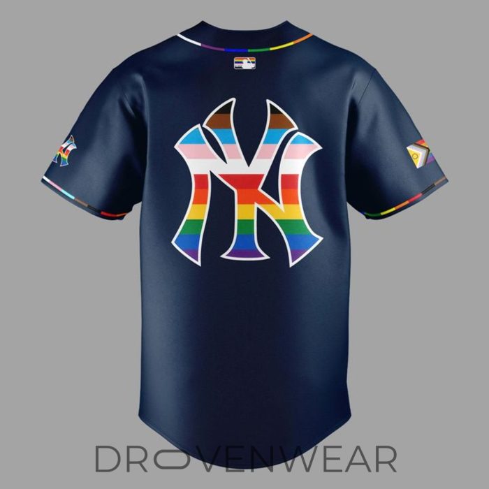 New York Yankees Pride Celebration Custom Baseball Jersey - Image 3