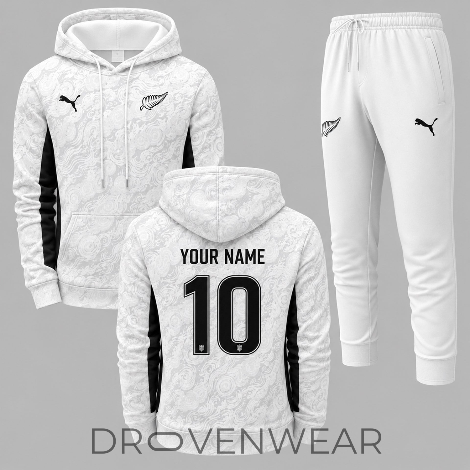 New Zealand FIFA World Cup 2026 Away Custom Name Hoodie Jogger Set New Zealand FIFA World Cup 2026 Away Custom Name Hoodie Jogger Set