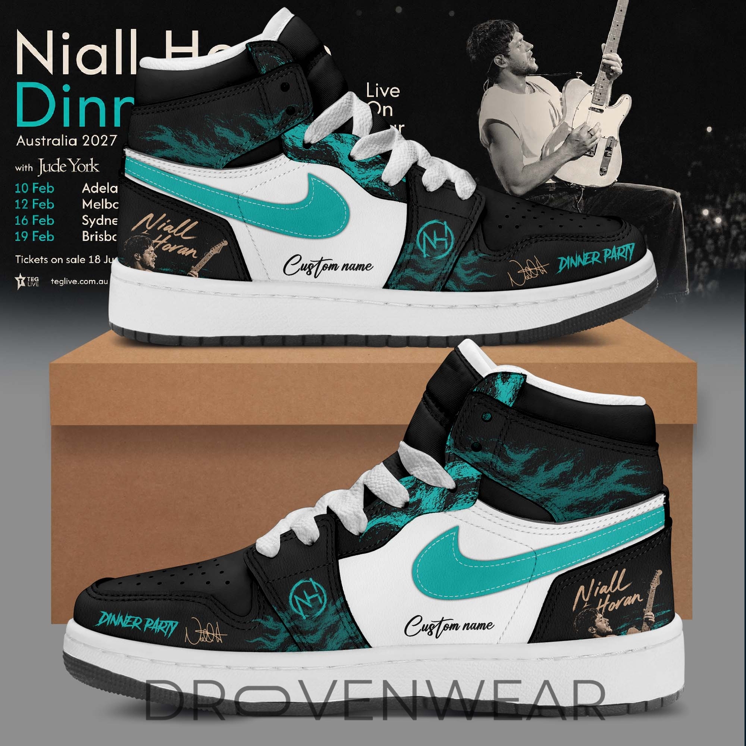 Niall Horan Dinner Party Australia Tour AJ1 Sneakers Niall Horan Dinner Party Australia Tour AJ1 Sneakers