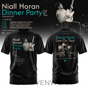Niall Horan Dinner Party Australia Tour Tee V3 by Drovenwear.com