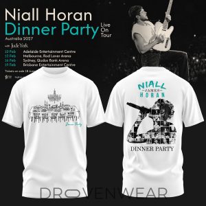 Niall Horan Dinner Party Australia Tour Tee V4 by Drovenwear.com