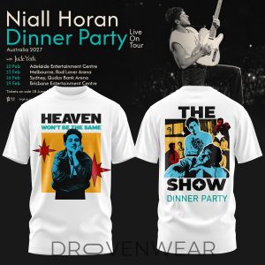 Niall Horan Dinner Party Australia Tour Tee V5 by Drovenwear.com