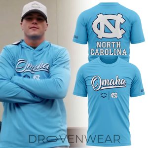 North Carolina NCAA Baseball Omaha Blue TShirt by Drovenwear.com