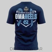 North Carolina Tar Heels 2026 Omaha Baseball Tournament Fan T-Shirt - Image 3
