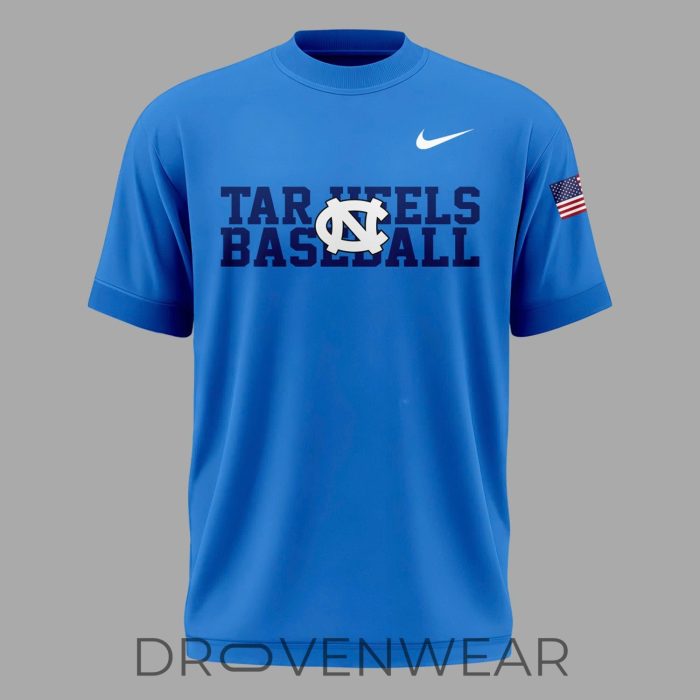 North Carolina Tar Heels Baseball Fan T-Shirt Blue Edition 2026 - Image 2