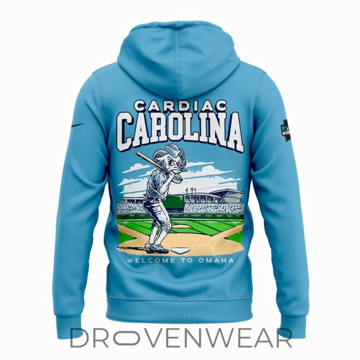 North Carolina Tar Heels Cardiac Carolina Omaha Bound Mascot Hoodie - Image 3