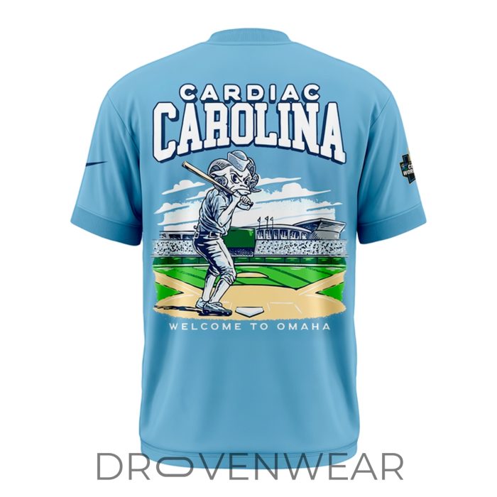 North Carolina Tar Heels Cardiac Carolina Omaha Bound Mascot Shirt - Image 3