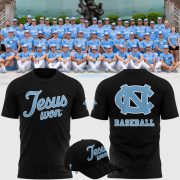 North Carolina Tar Heels JESUS WON Black Fan Shirt 2026