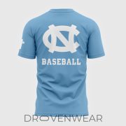 North Carolina Tar Heels JESUS WON Blue Fan Shirt 2026 - Image 3