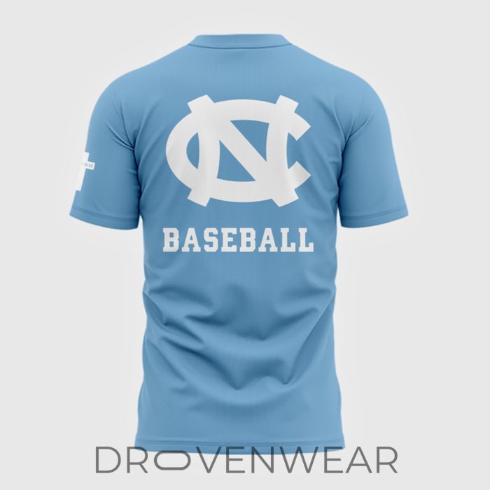 North Carolina Tar Heels JESUS WON Blue Fan Shirt 2026 - Image 3