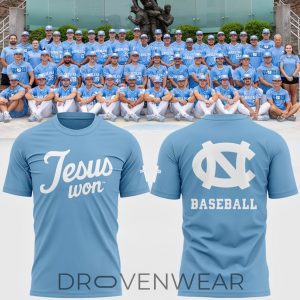 North Carolina Tar Heels Jesus Won 2026 TShirt by Drovenwear.com