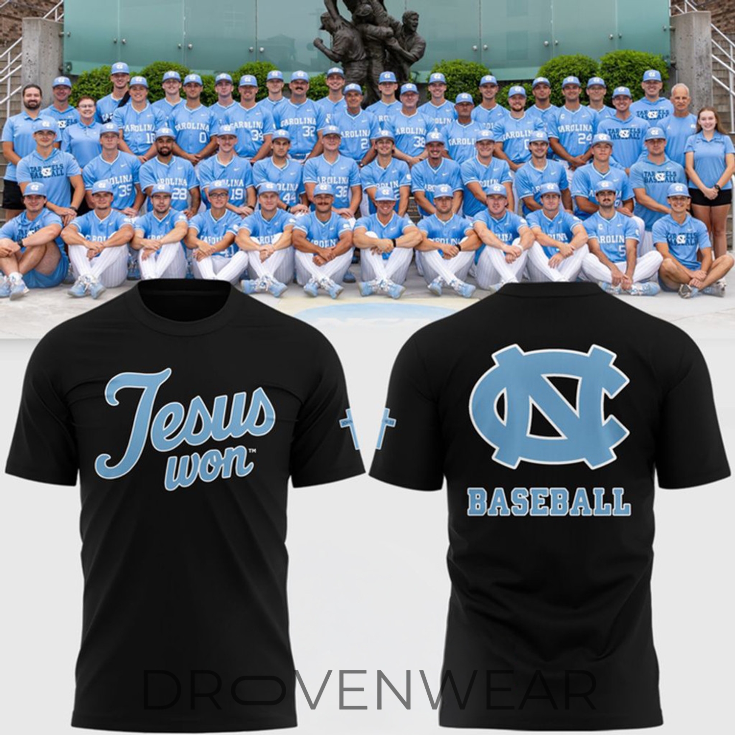 North Carolina Tar Heels Jesus Won 2026 T-Shirt North Carolina Tar Heels Jesus Won 2026 T-Shirt