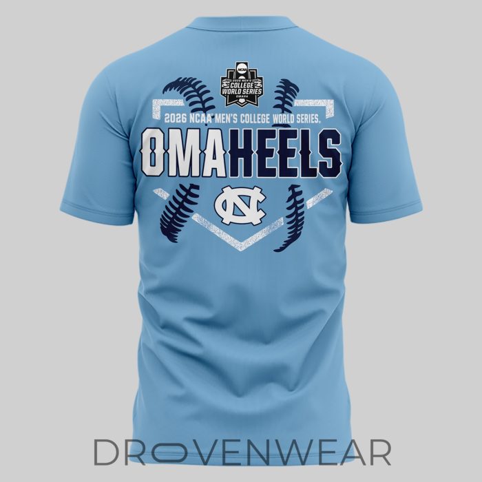 North Carolina Tar Heels OmaHeels 2026 Postseason Baseball Graphic Tee - Image 3