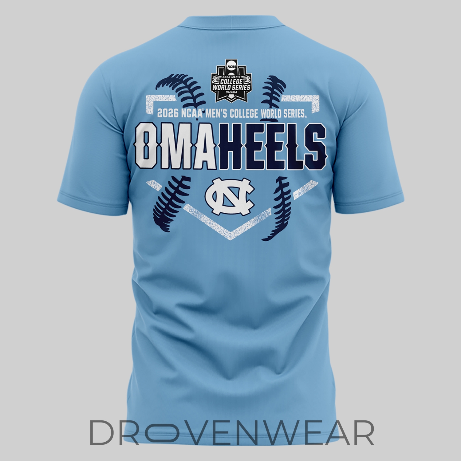North Carolina Tar Heels OmaHeels 2026 Postseason Baseball Graphic Tee North Carolina Tar Heels OmaHeels 2026 Postseason Baseball Graphic Tee