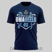 North Carolina Tar Heels OmaHeels Omaha 2026 NCAA Baseball Fan Tee - Image 2