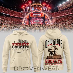 Ohio State Buckeyes Country Superfest 2026 Hoodie by Drovenwear.com