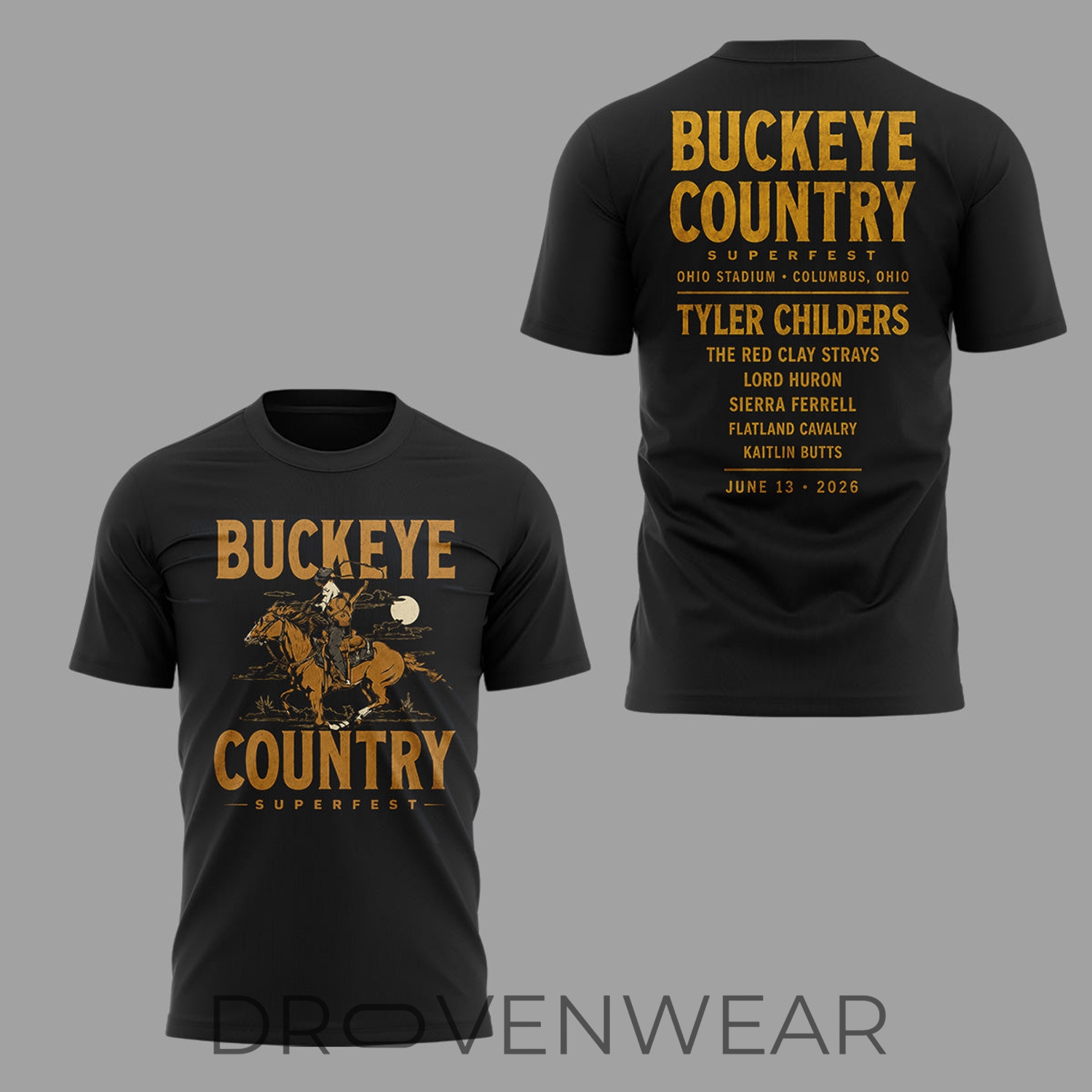 Ohio State Buckeyes Country Superfest 2026 Vintage Graphic Shirt Ohio State Buckeyes Country Superfest 2026 Vintage Graphic Shirt