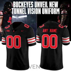 Ohio State Buckeyes Tunnel Vision 2026 Football Jersey by Drovenwear.com