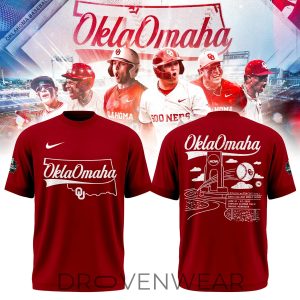Oklahoma Baseball OklaOmaha Fan Tee Red Edition by Drovenwear.com