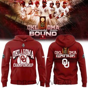 Oklahoma Sooners Baseball Champions Pullover Hoodie 2026 by Drovenwear.com