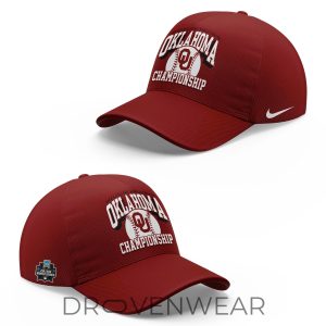 Oklahoma Sooners Baseball Championship Adjustable Cap 2026 by Drovenwear.com
