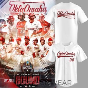Oklahoma Sooners Regional Champions 2026 Baseball Jersey by Drovenwear.com