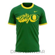 Oregon Ducks Tokyo Oregon Football Showcase 2026 Limited Edition Green Shirt - Image 2