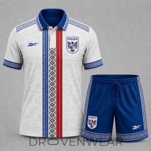 Panama FIFA World Cup 2026 Cultural Polo Shorts Set by Drovenwear.com