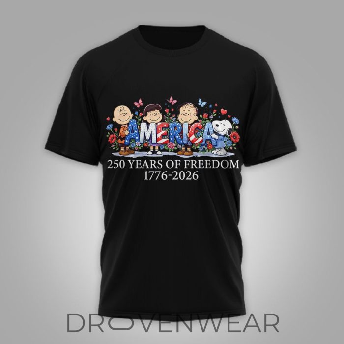 Peanuts Snoopy America 250th Anniversary Freedom Celebration Shirt - Image 3