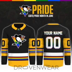Penguin Pride Month 2026 Special Edition Baseball Jersey by Drovenwear.com