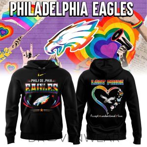 Philadelphia Eagles Pride Month 2026 Love Acceptance Hoodie by Drovenwear.com
