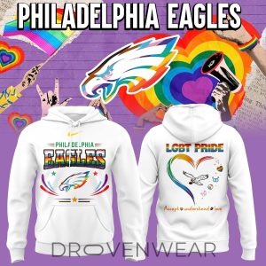Philadelphia Eagles Pride Month 2026 Love Acceptance Hoodie by Drovenwear.com