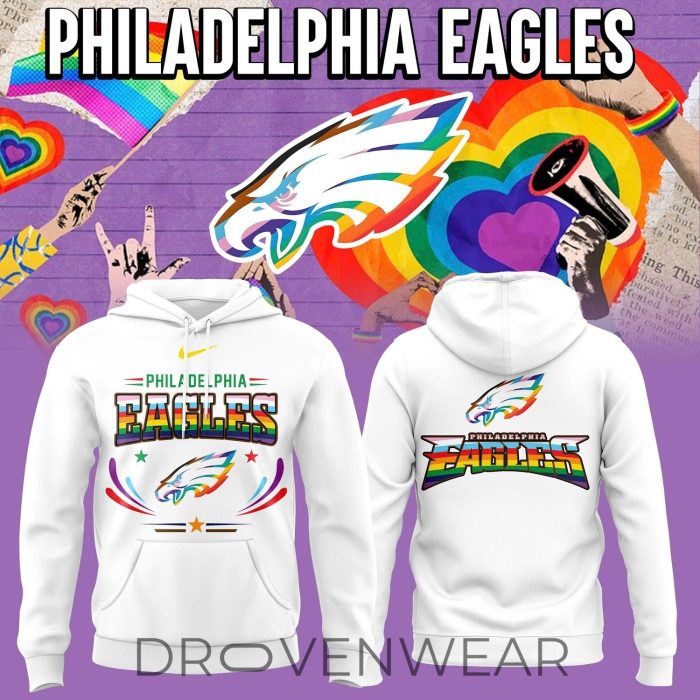 Philadelphia Eagles Pride Month 2026 Love & Acceptance Hoodie V2 - Image 2