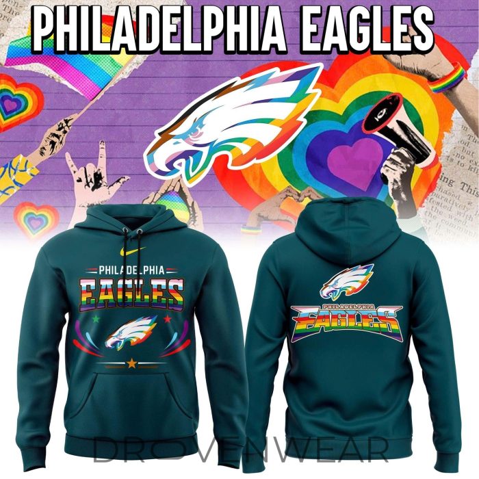 Philadelphia Eagles Pride Month 2026 Love & Acceptance Hoodie V2 - Image 3