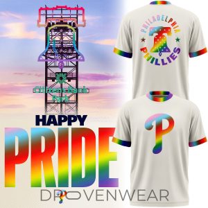 Philadelphia Phillies 2026 Happy Pride Celebration Fan TShirt by Drovenwear.com