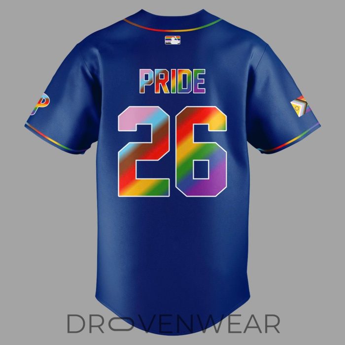 Philadelphia Phillies 2026 Pride Night Custom Baseball Jersey with Name & Number - Image 3