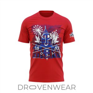 Philadelphia Phillies Americas 250th Red Special Shirt by Drovenwear.com
