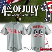 Philadelphia Phillies Independence Day USA 250th Anniversary Road Baseball Jersey