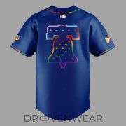 Philadelphia Phillies Pride Celebration Blue Jersey 2026 - Image 3