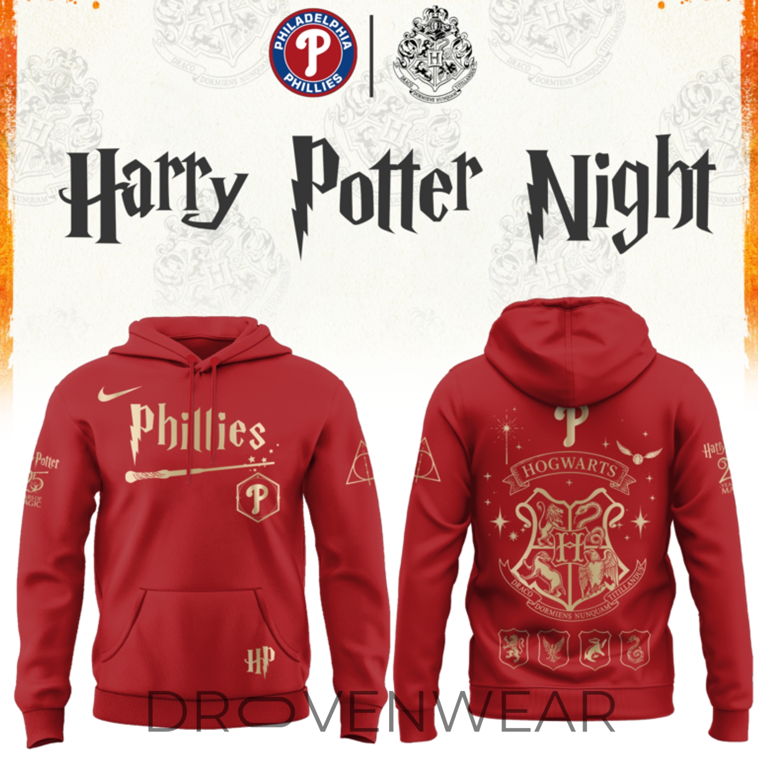 Philadelphia Phillies x Harry Potter Limited Edition Hoodie Philadelphia Phillies x Harry Potter Limited Edition Hoodie