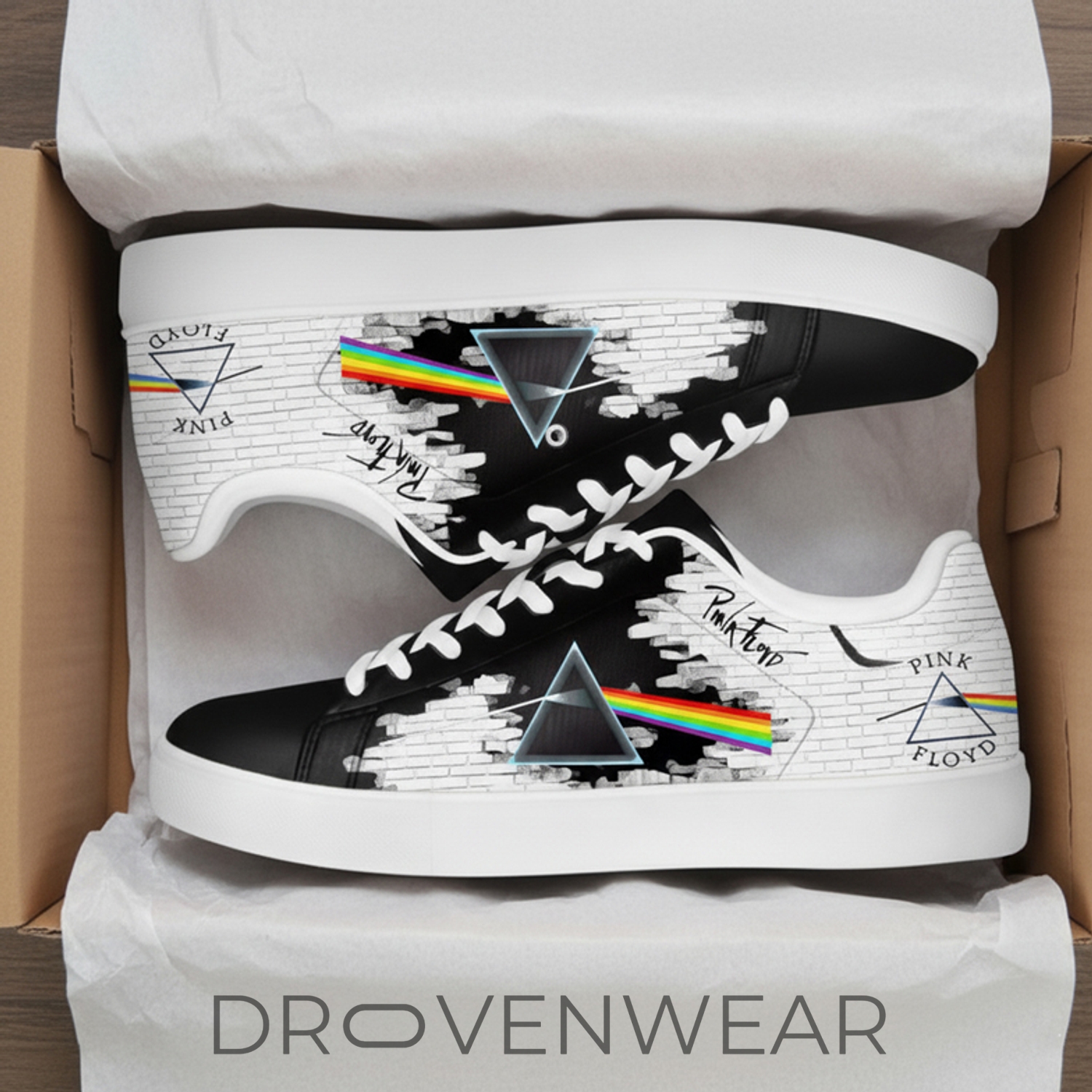 Pink Floyd Dark Side Meets The Wall Skate Shoes Pink Floyd Dark Side Meets The Wall Skate Shoes