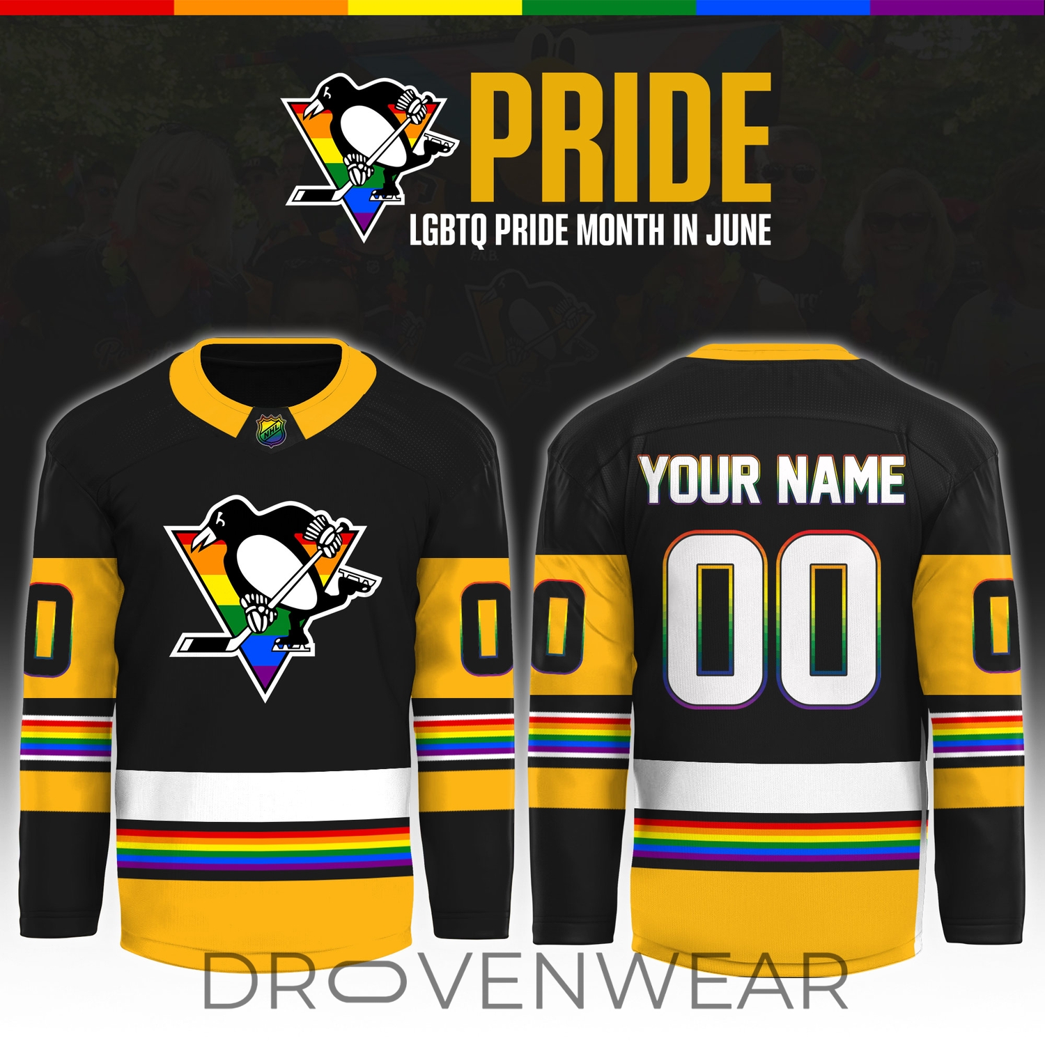 Pittsburgh Penguins Pride Celebration Month 2026 Special Hockey Jersey Pittsburgh Penguins Pride Celebration Month 2026 Special Hockey Jersey